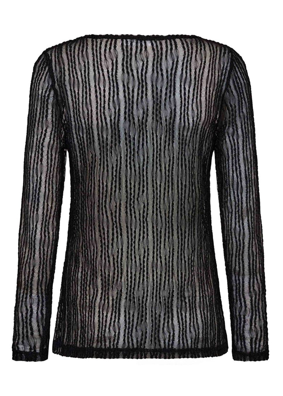 Co Couture BarbCC O-Neck Blouse zwart achterkant