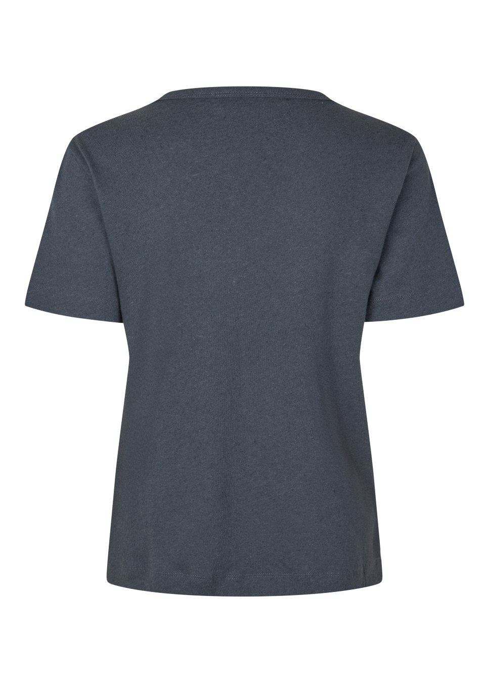 Modstrom Holt basic T-shirt linnen donkerblauw achterkant