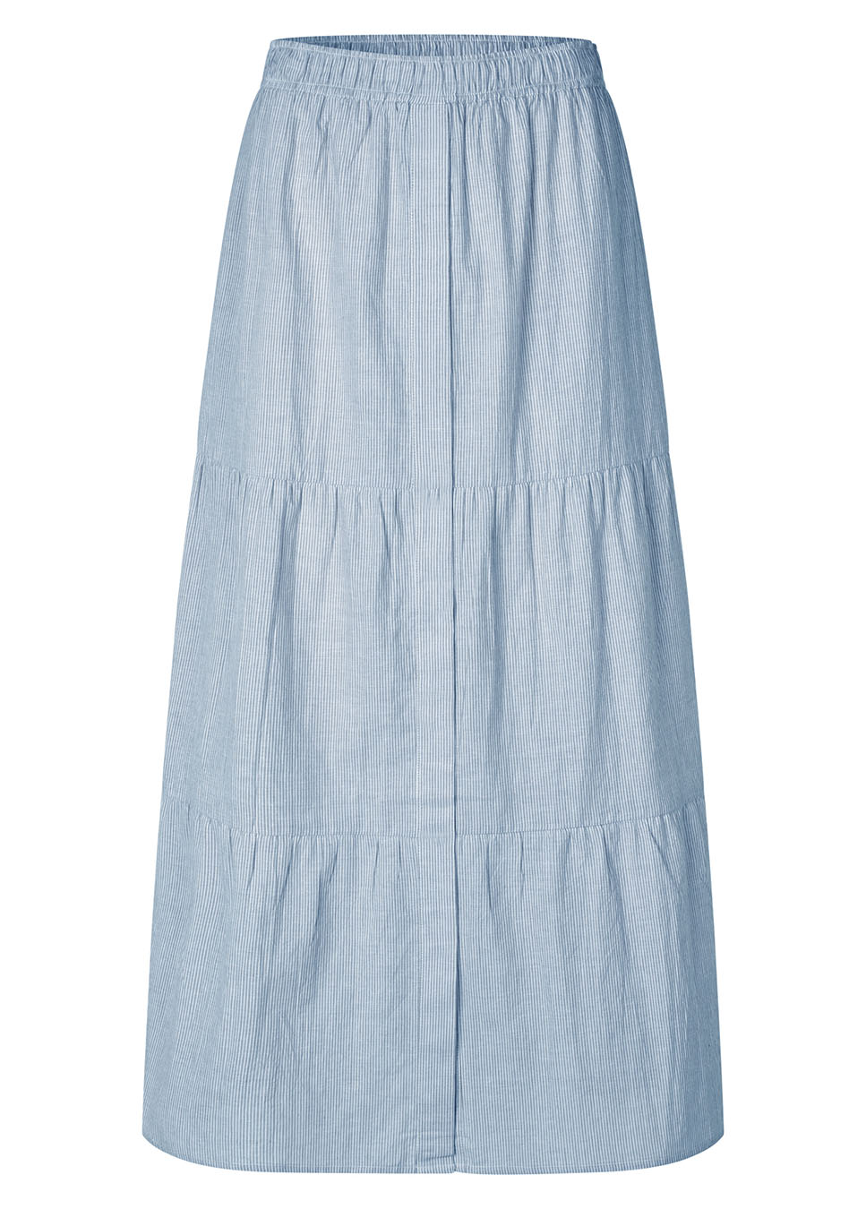 mbyM Otille-M rok maxi gestreept blauw voorkant
