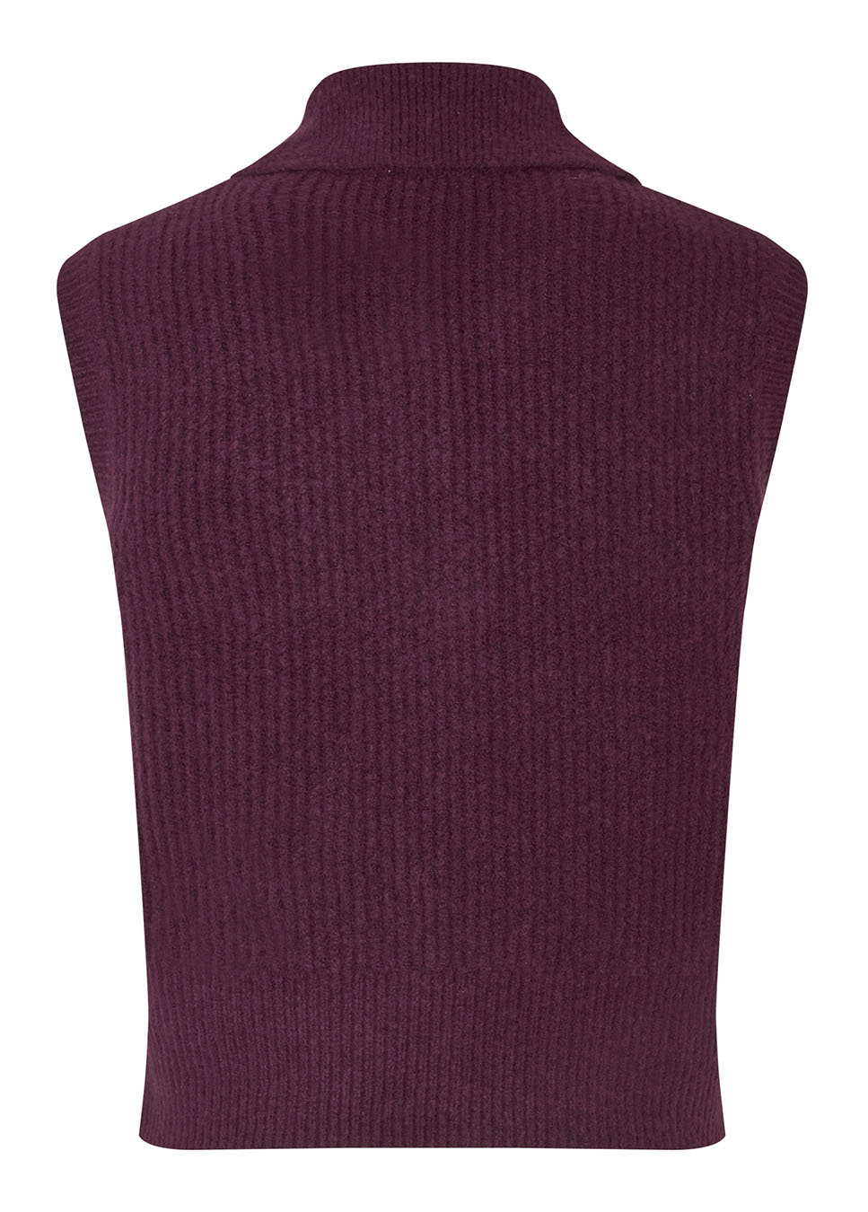 mbyM Ritika-M spencer gebreid bordeaux rood achterkant