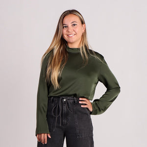 Blouse met ronde hals dames