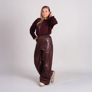 (Vegan) leren broek dames