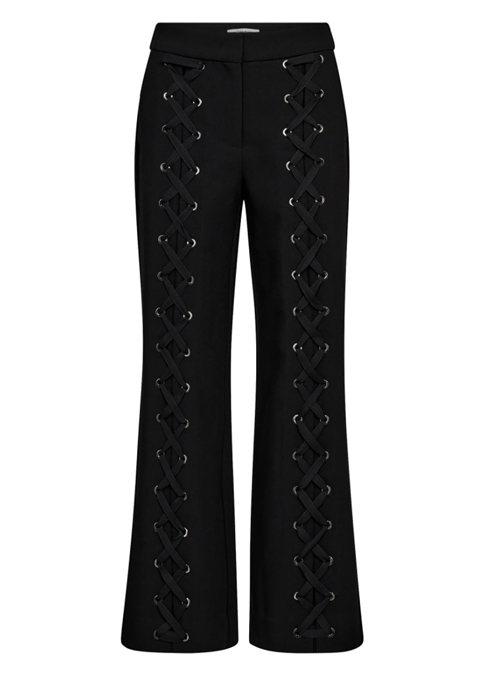Co Couture VolaCC Eyelet LL Pant met veters zwart voorkant