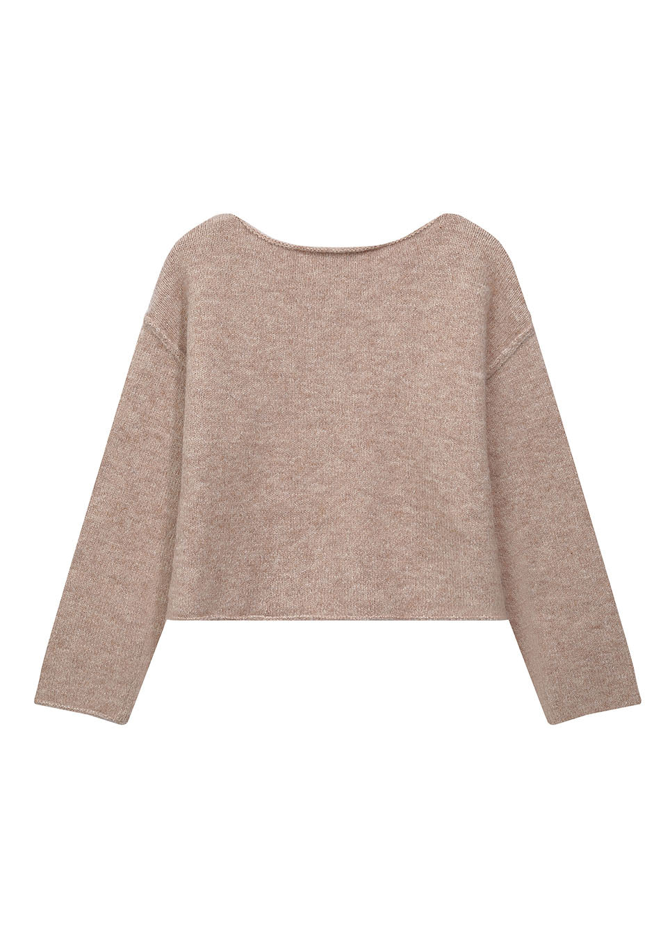 Grace & Mila Tamino trui wol beige achterkant
