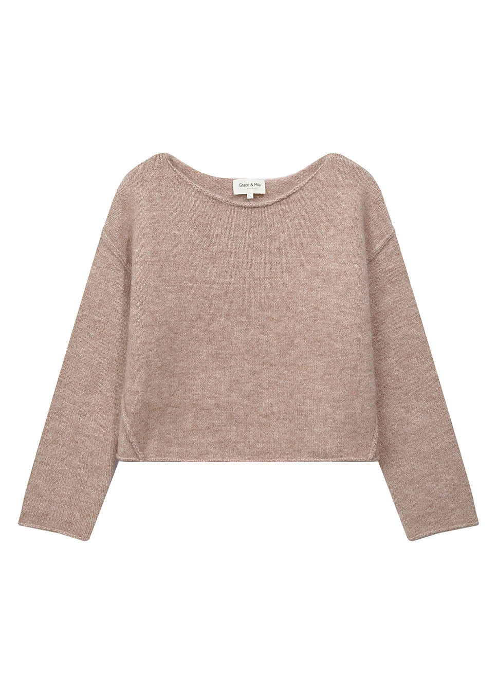 Grace & Mila Tamino trui wol beige voorkant