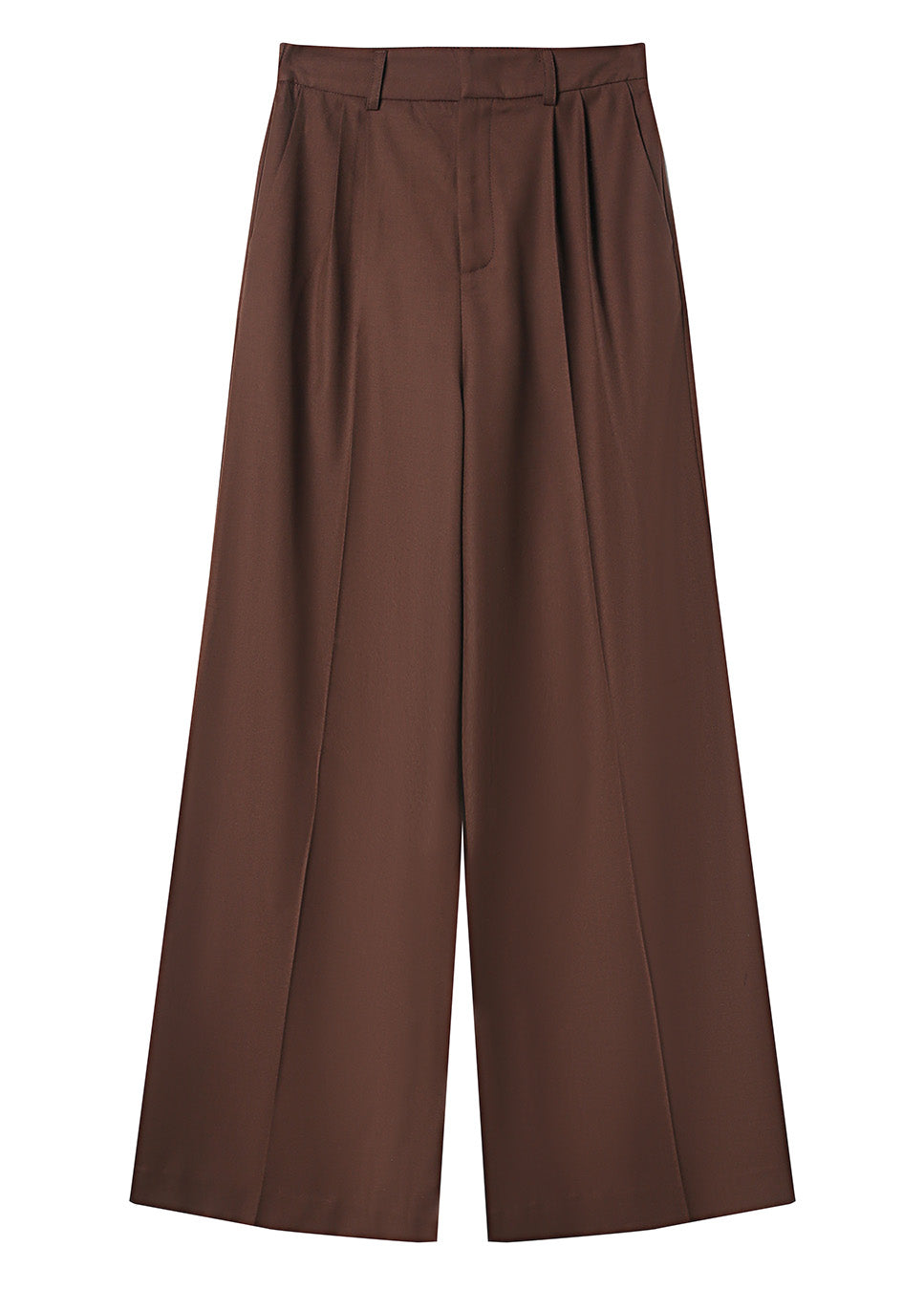 Grace & Mila Tatum pantalon wol bruin voorkant
