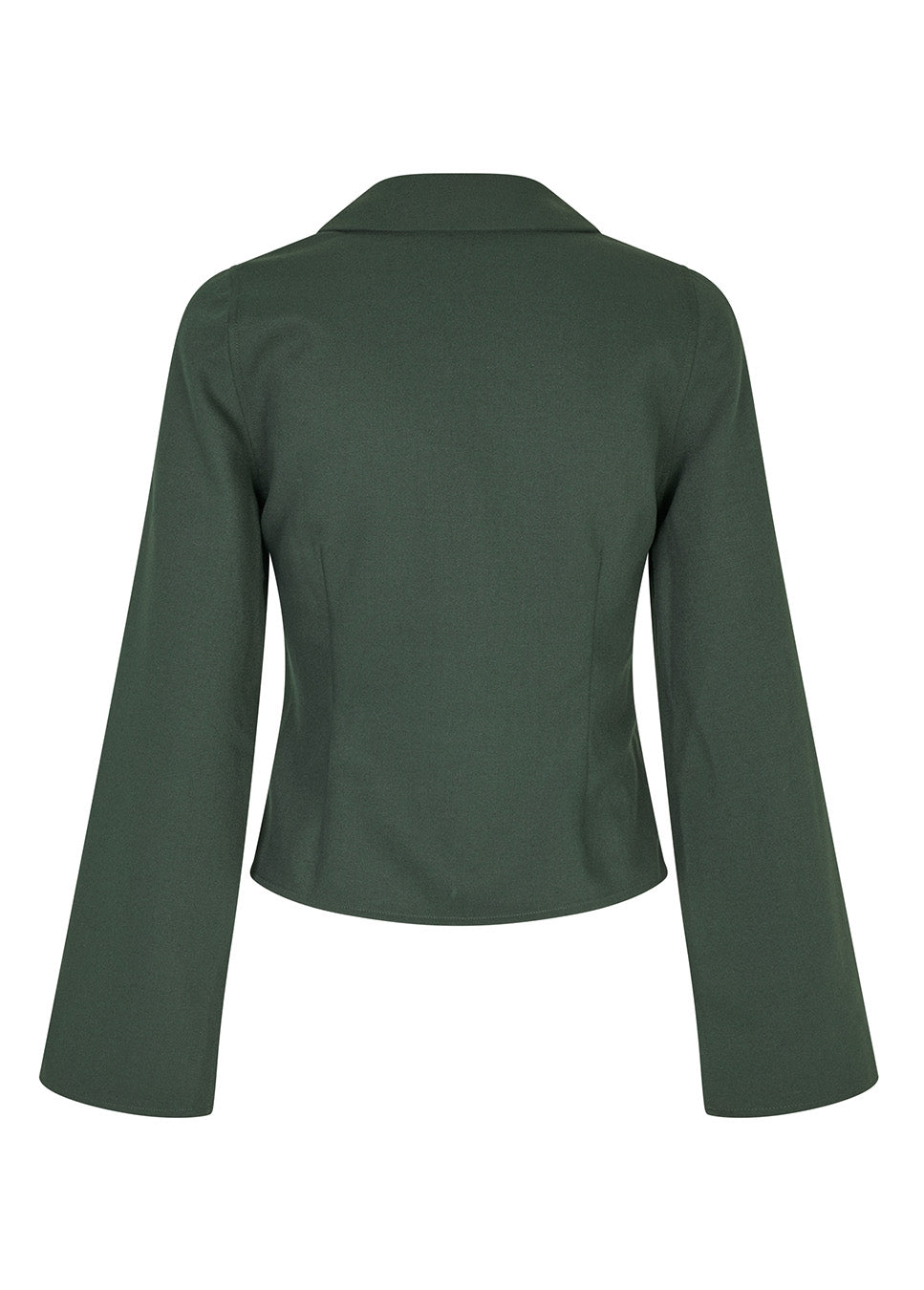 mbyM Mallaria-M blouse getailleerd donker groen achterkant